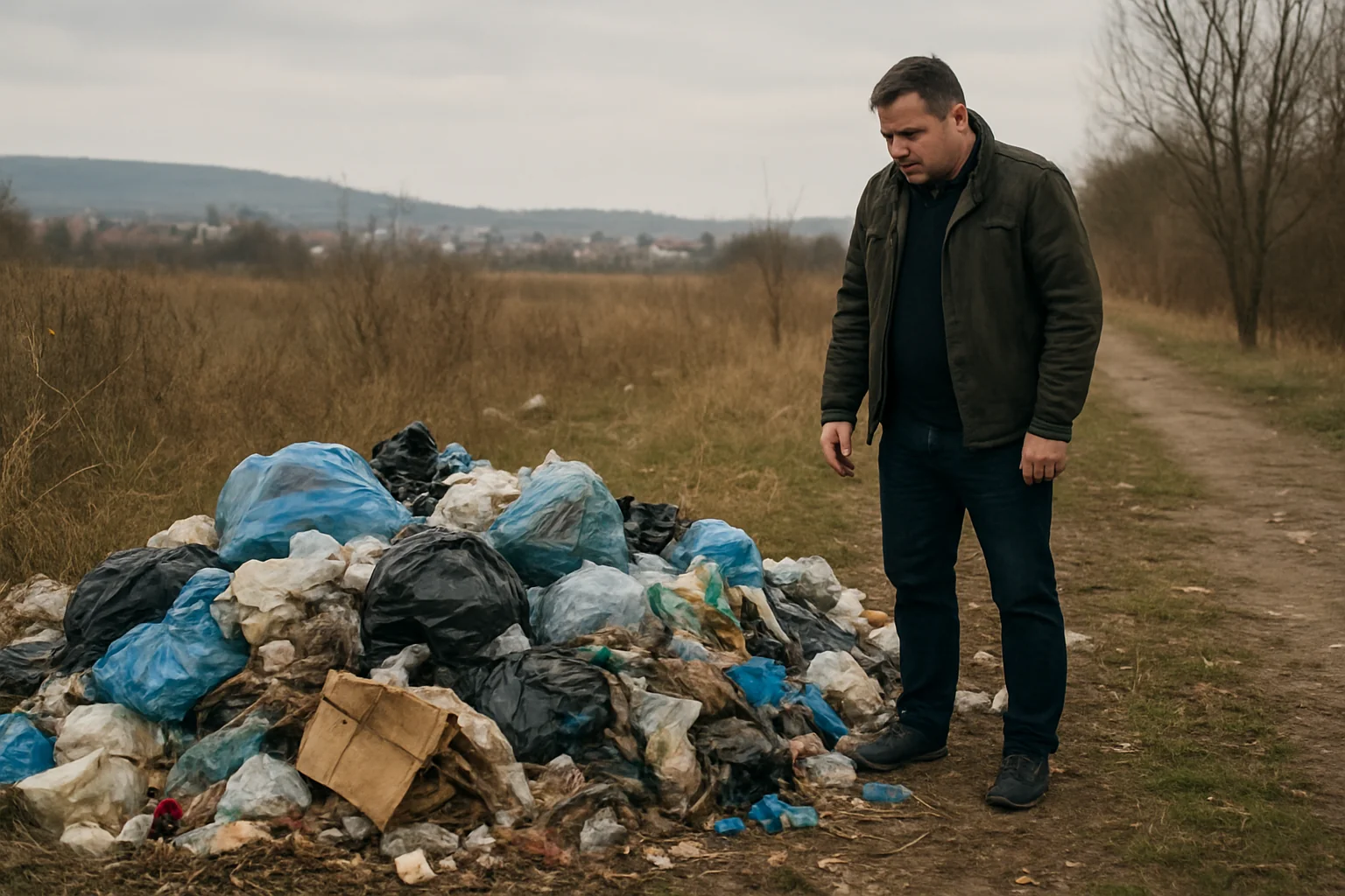 Dejecții la marginea orașului!