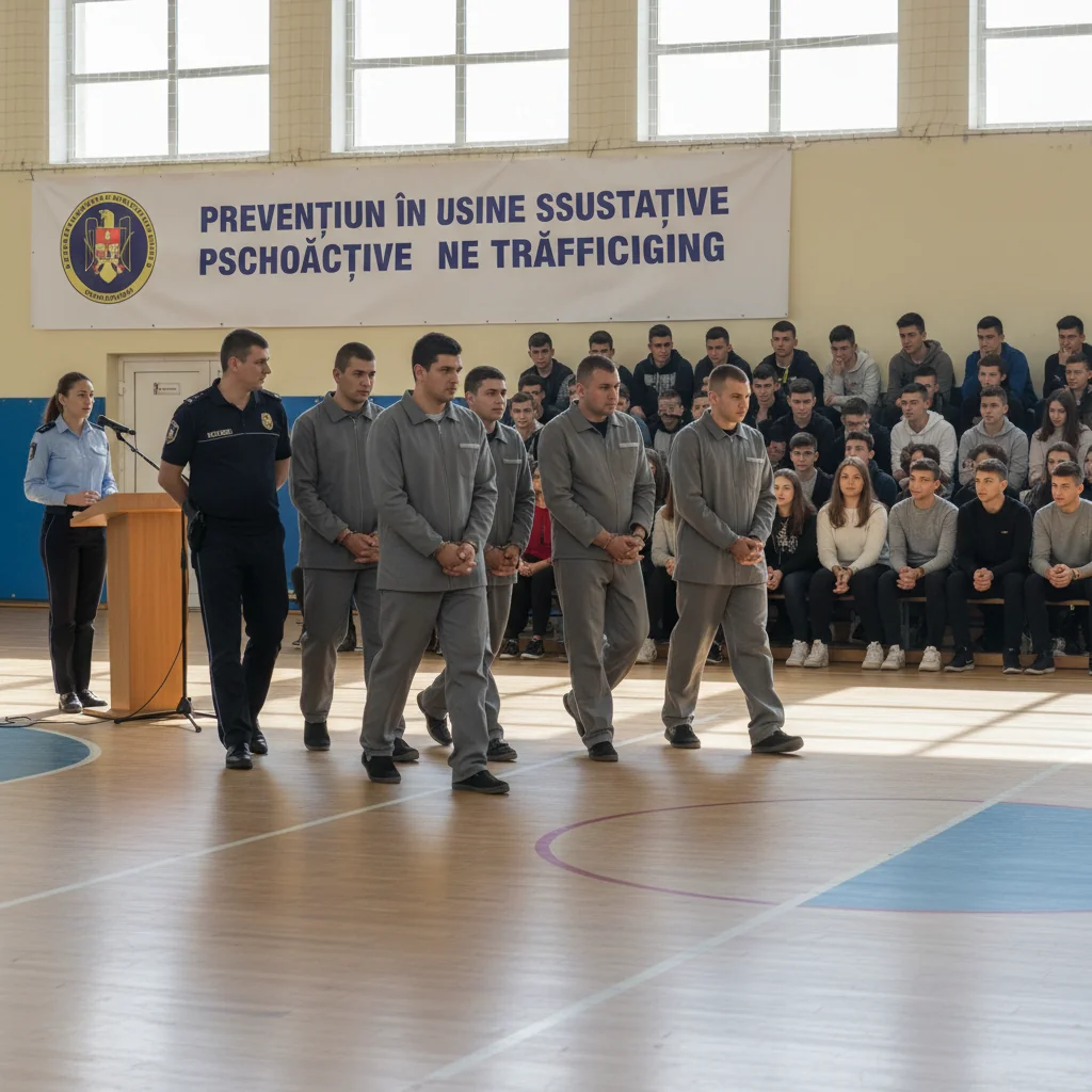 Deținuți prevenind consumul de substanțe psihoactive la școală