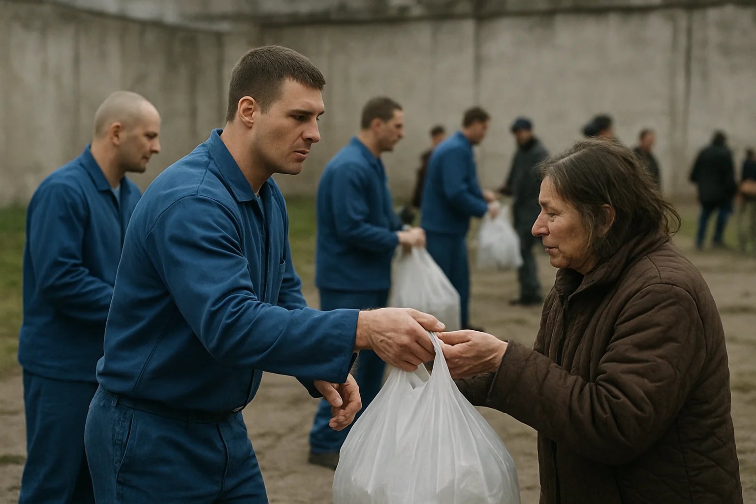 Deținuți Târgu Jiu au donat pentru centrul Dobrița