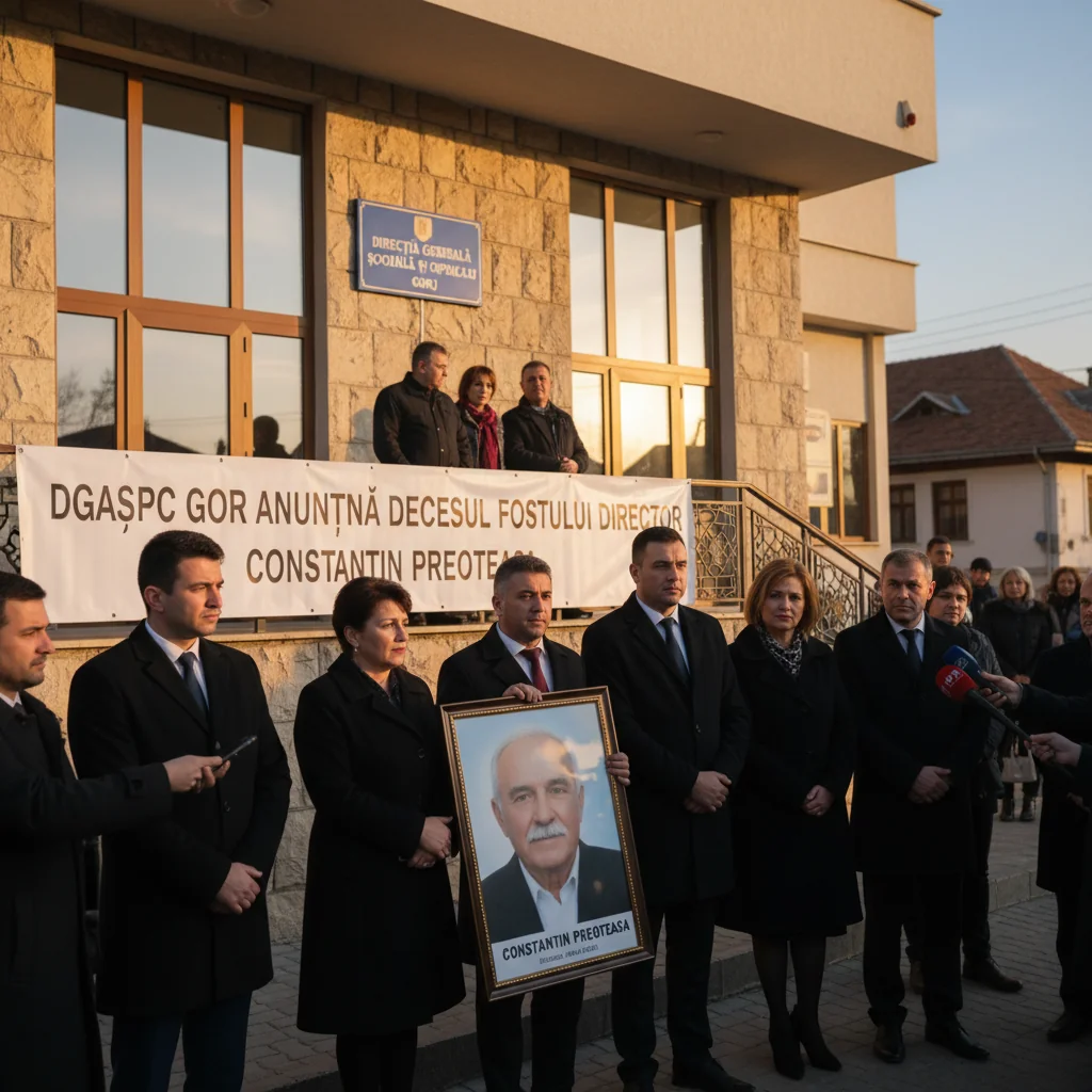 DGASPC Gorj anunță decesul fostului director Constantin Preoteasa la Târgu Jiu