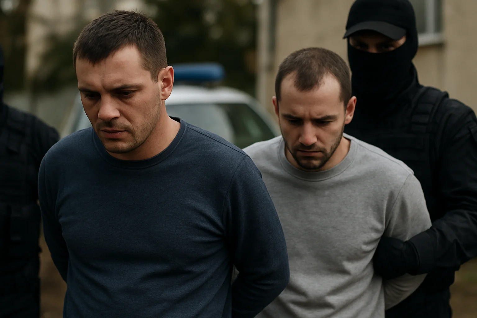 Doi bărbați, reținuți după descinderi