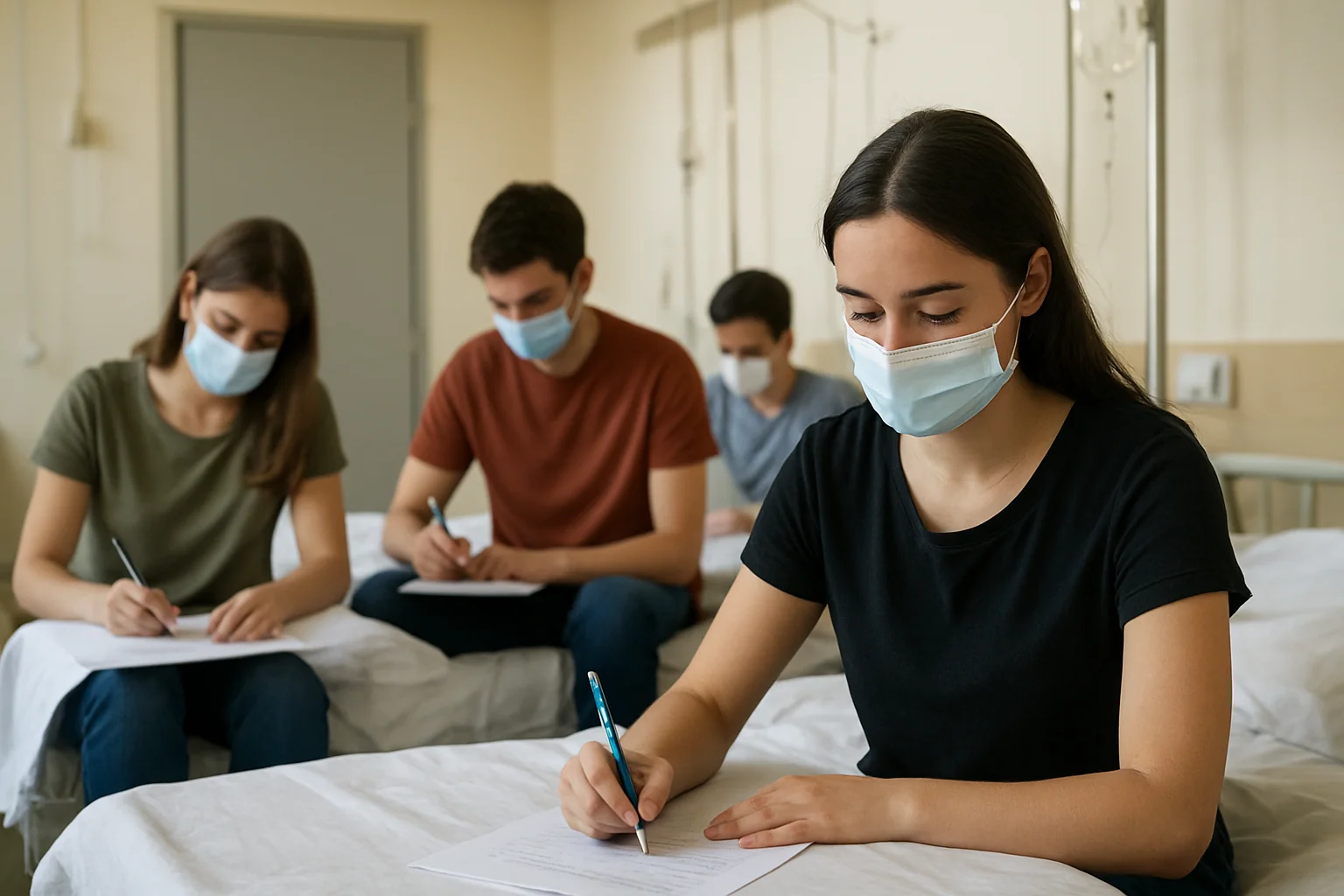 Doi elevi din Târgu Jiu au dat Bacul din spital
