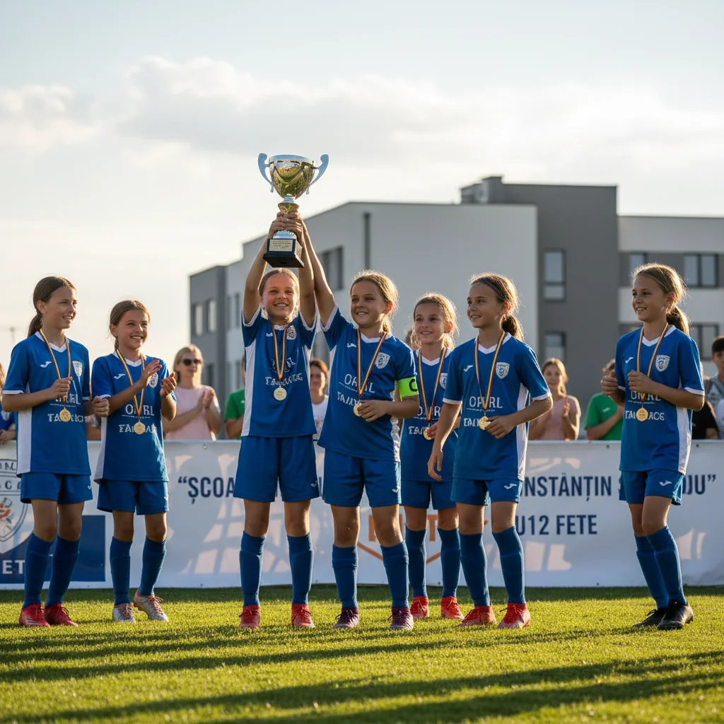 Echipa de fotbal fete U12 a Școlii Gimnaziale Constantin Săvoiu excelează
