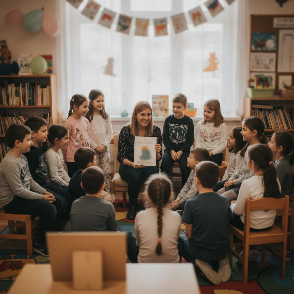 Elevi din Târgu Jiu au întâlnit o autoare de fabule la Atelierul de zâmbete