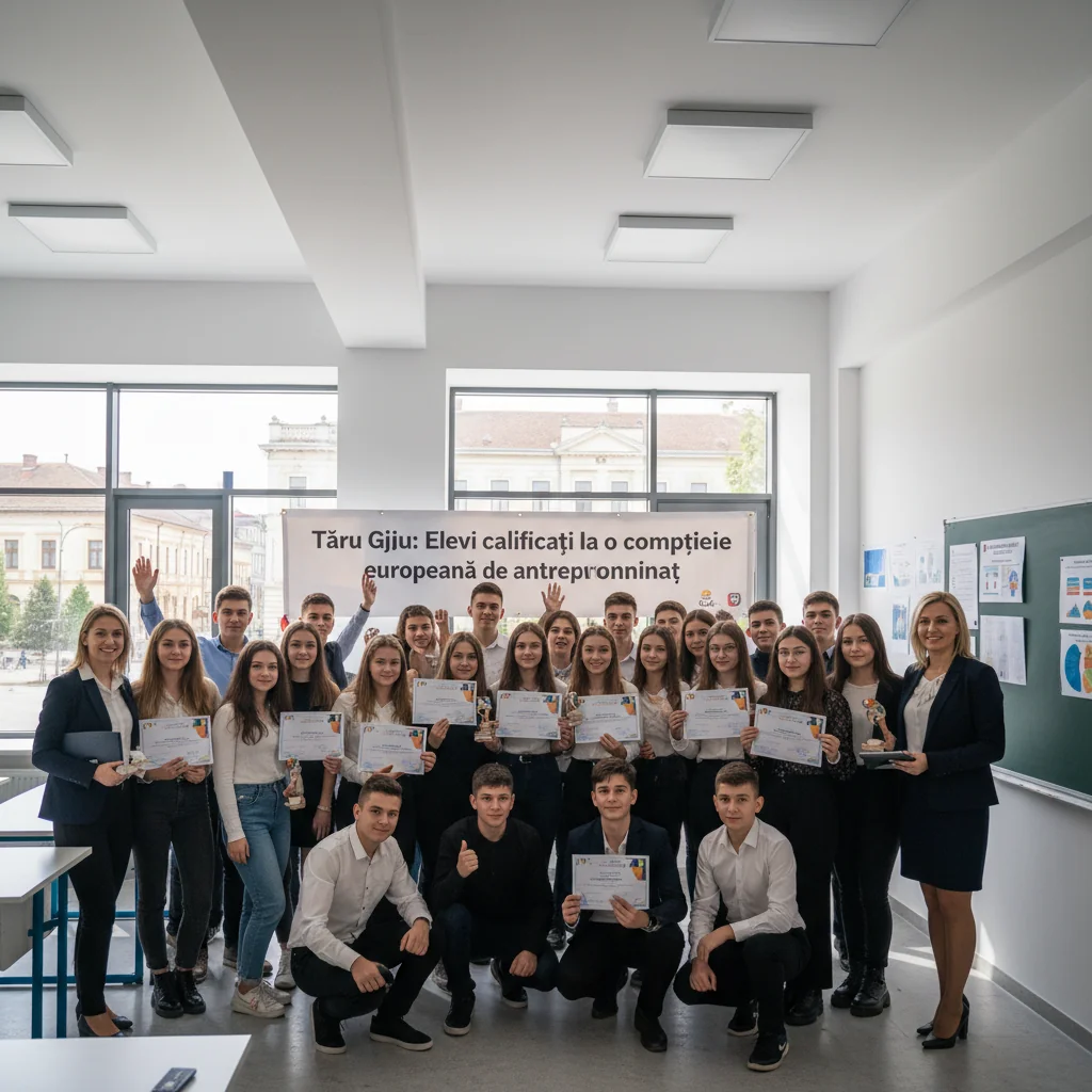 Elevi din Târgu Jiu, calificați la competiția europeană de antreprenoriat