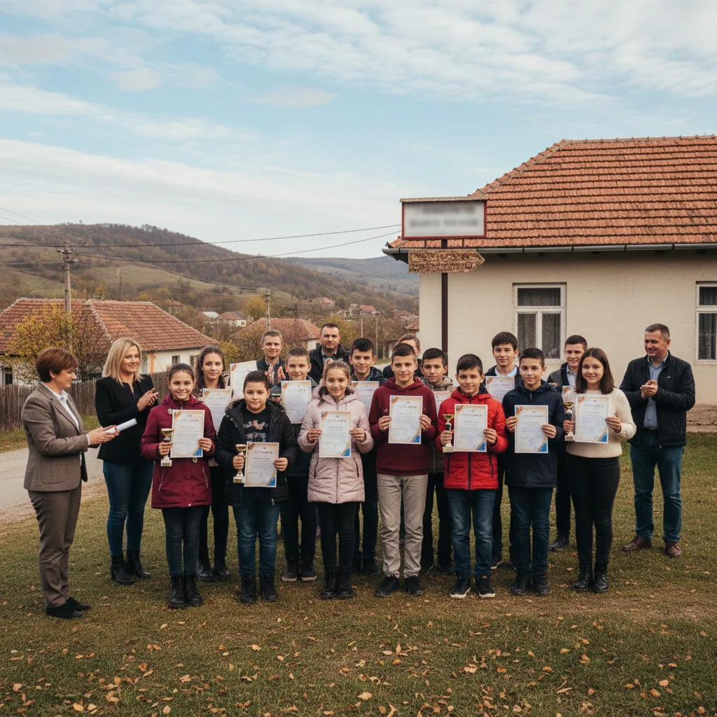 Elevii din Bumbești-Pițic câștigă premii la Olimpiada Satelor