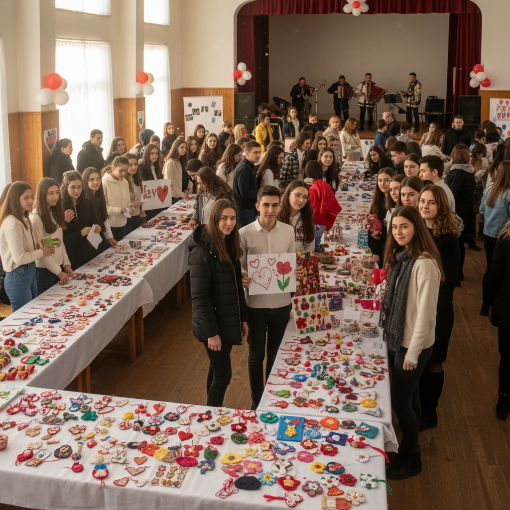 Elevii gorjeni pregătesc un târg caritabil dedicat Mărțișorului
