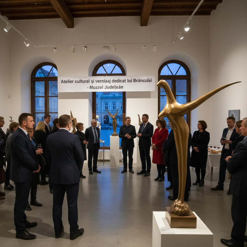 Eveniment cultural dedicat lui Brâncuși, cu expoziție și atelier, la Muzeul Județean