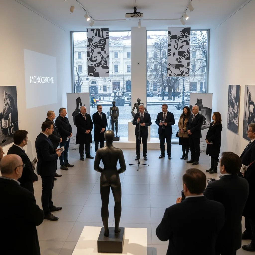 Expoziția „Monochrome” marchează la Târgu Jiu debutul Anului Constantin Brâncuși