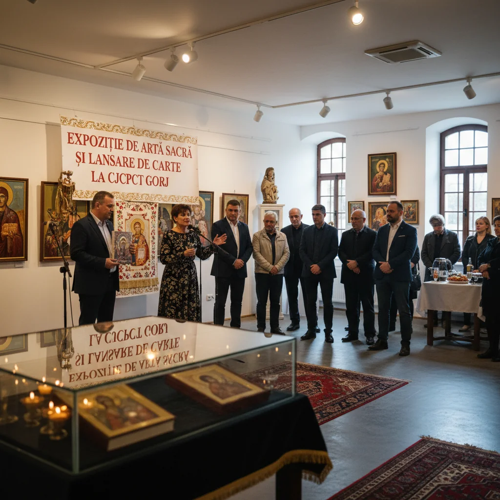 Expoziție de artă sacră și lansare de carte la Gorj
