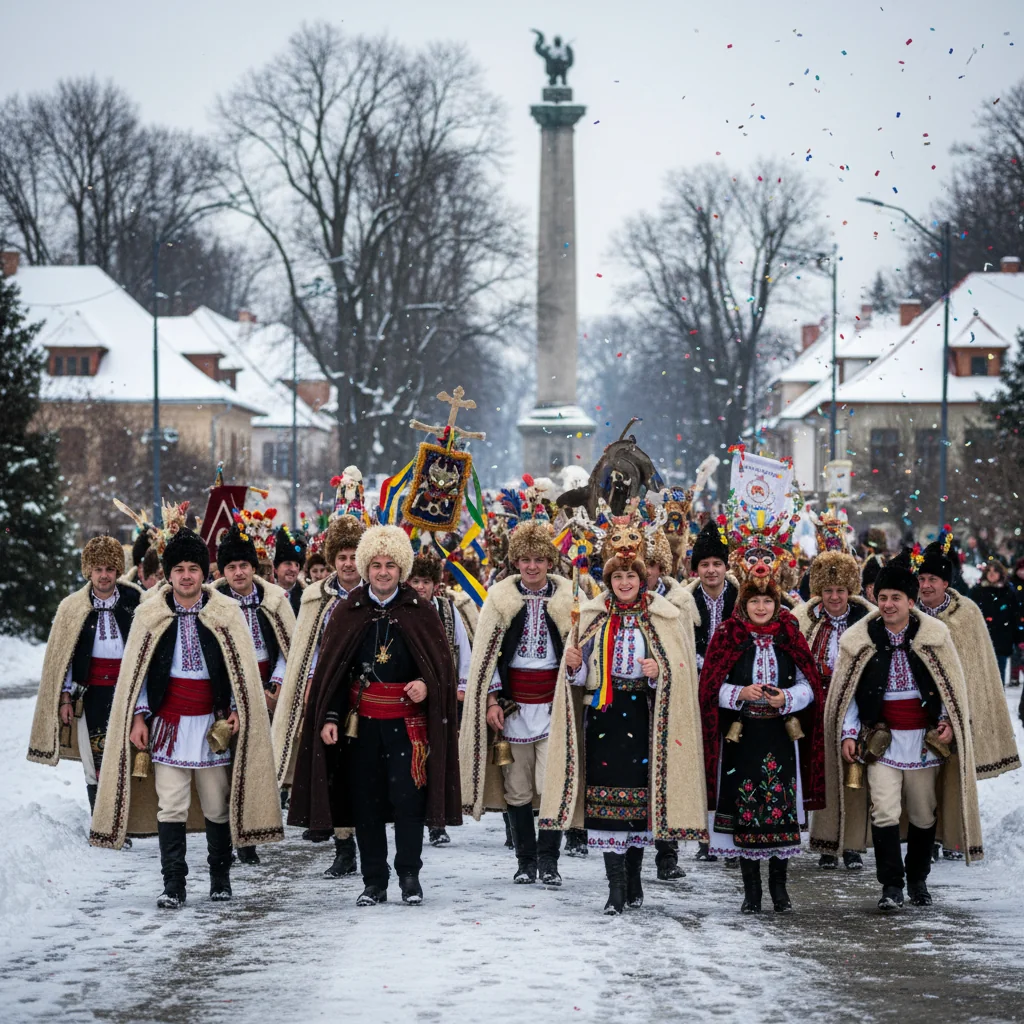 Festivalul Alaiul obiceiurilor de iarnă, sărbătoare a tradițiilor gorjenești la Târgu Jiu