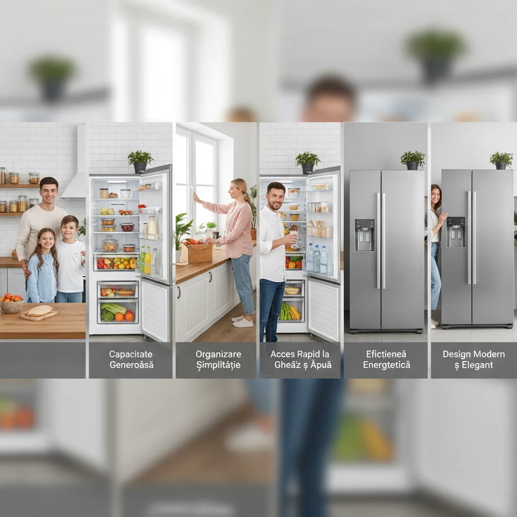 Frigider side by side: 5 avantaje pentru locuința ta