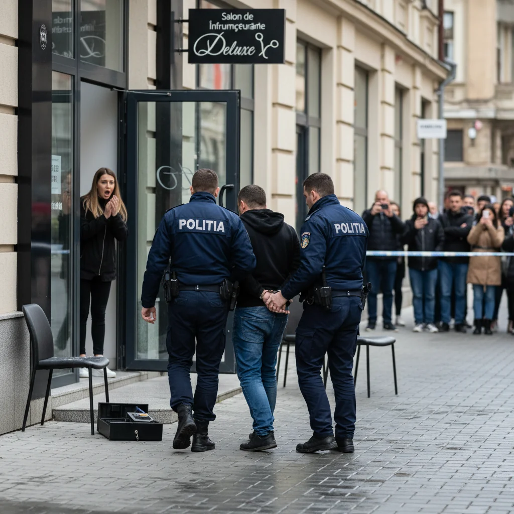 Furt într-un salon de înfrumusețare: suspect reținut imediat