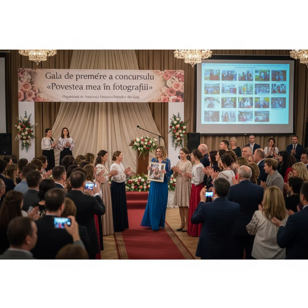 Gala de premiere a concursului Povestea mea în fotografii, organizată de Asociația Uniunea Femeilor din Gorj