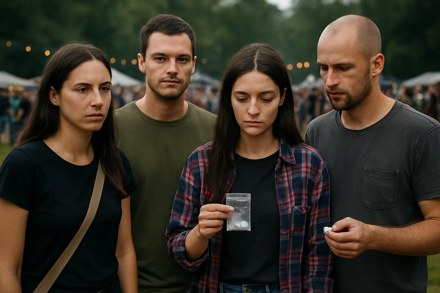 Gorjeni depistați cu substanțe suspecte la festival în Vâlcea