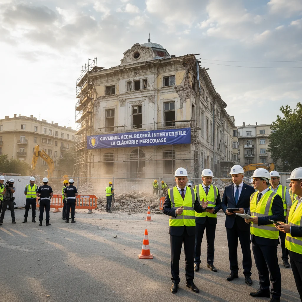 Guvernul intensifică măsurile pentru siguranța clădirilor periculoase din localitate