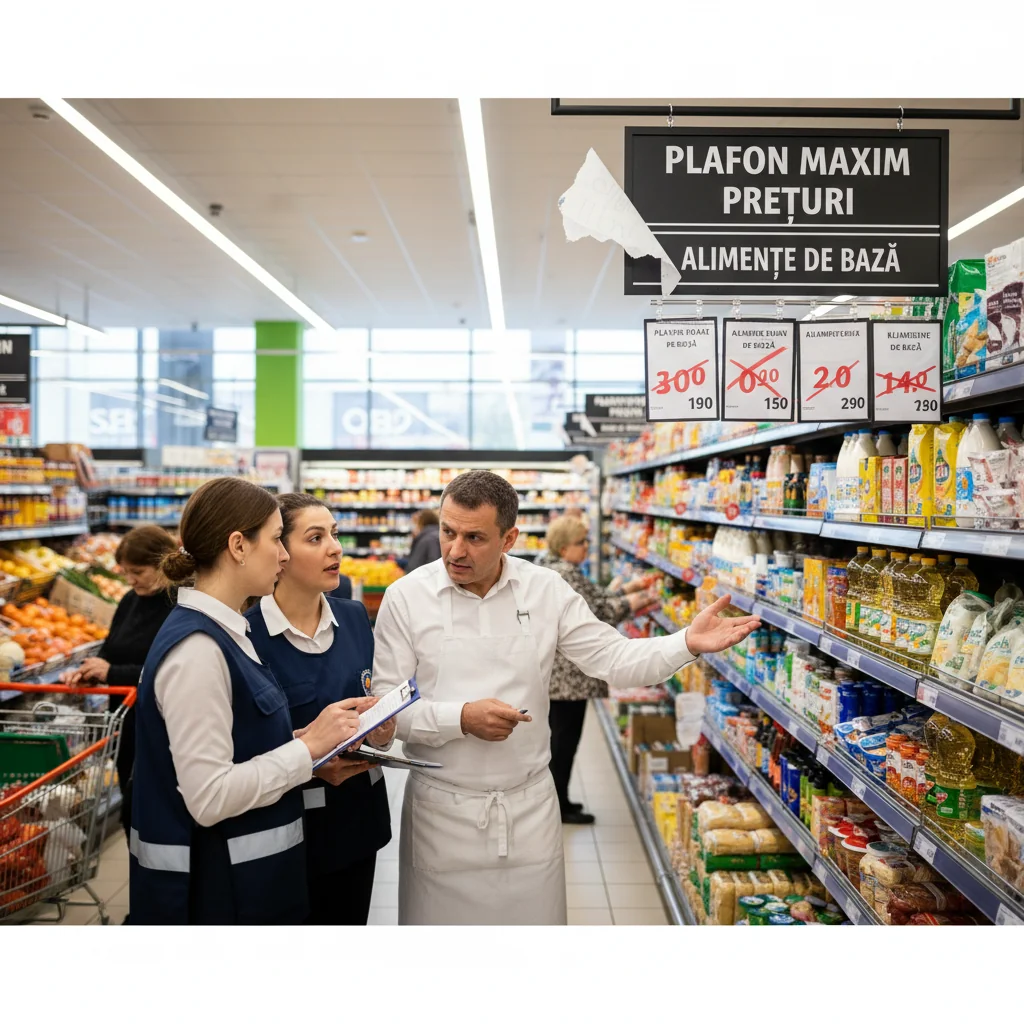 Hipermarketuri sancționate pentru depășirea plafonului de preț la alimente în localitate