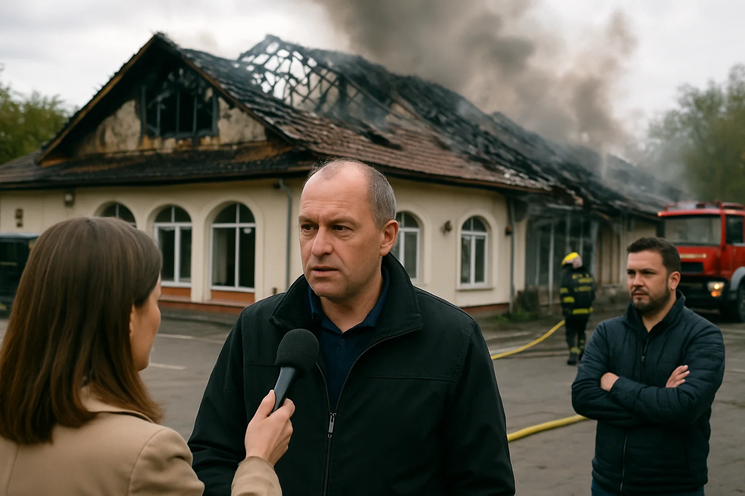 Incendiu la sală de evenimente în Pojogeni: dosar penal