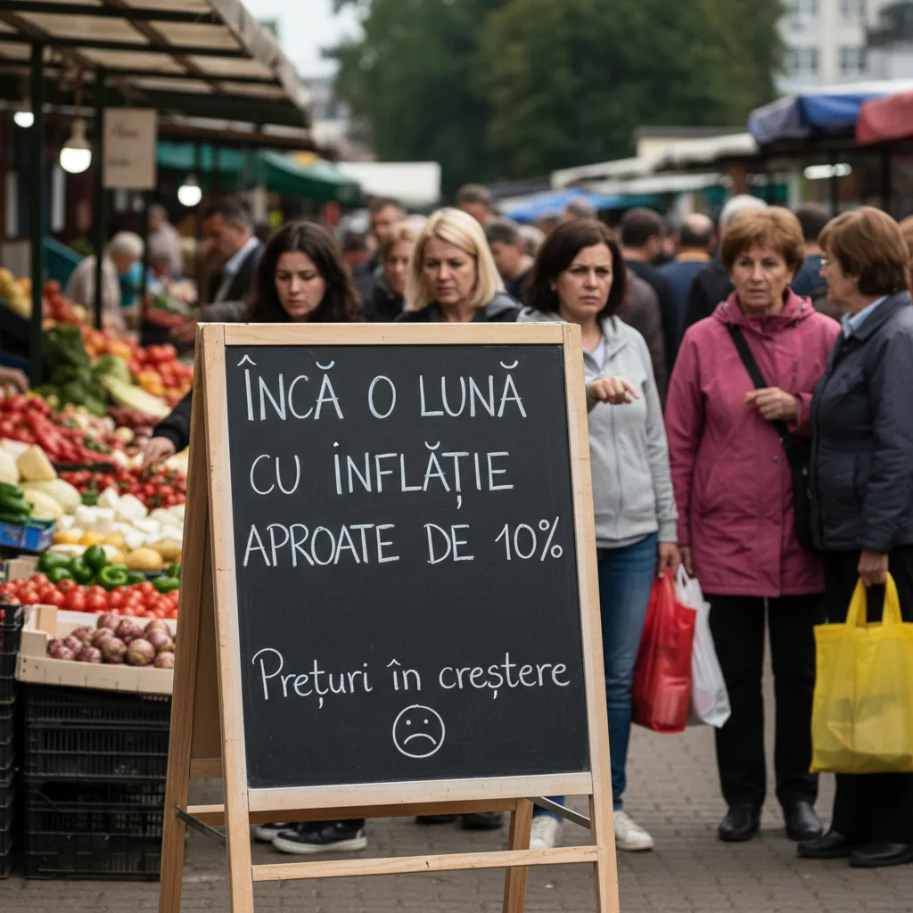 Inflația rămâne aproape de 10% și în această lună în România