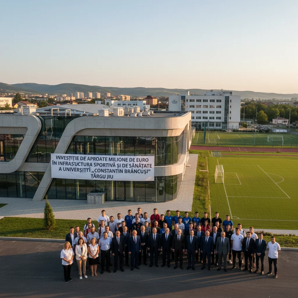 Investiție majoră la Târgu Jiu: aproape 5 milioane de euro pentru infrastructura sportivă a Universității „Constantin Brâncuși”