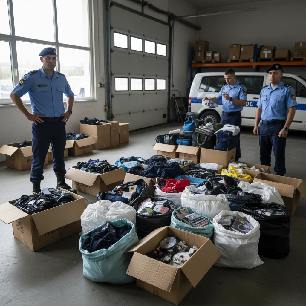 Jandarmii au confiscat produse contrafăcute în oraș