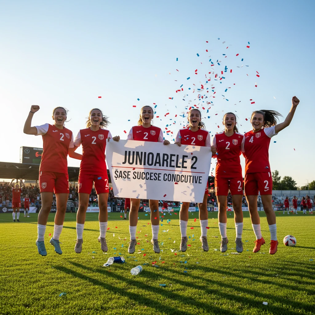 Junioarele 2 continuă seria de succese cu a șasea victorie consecutivă