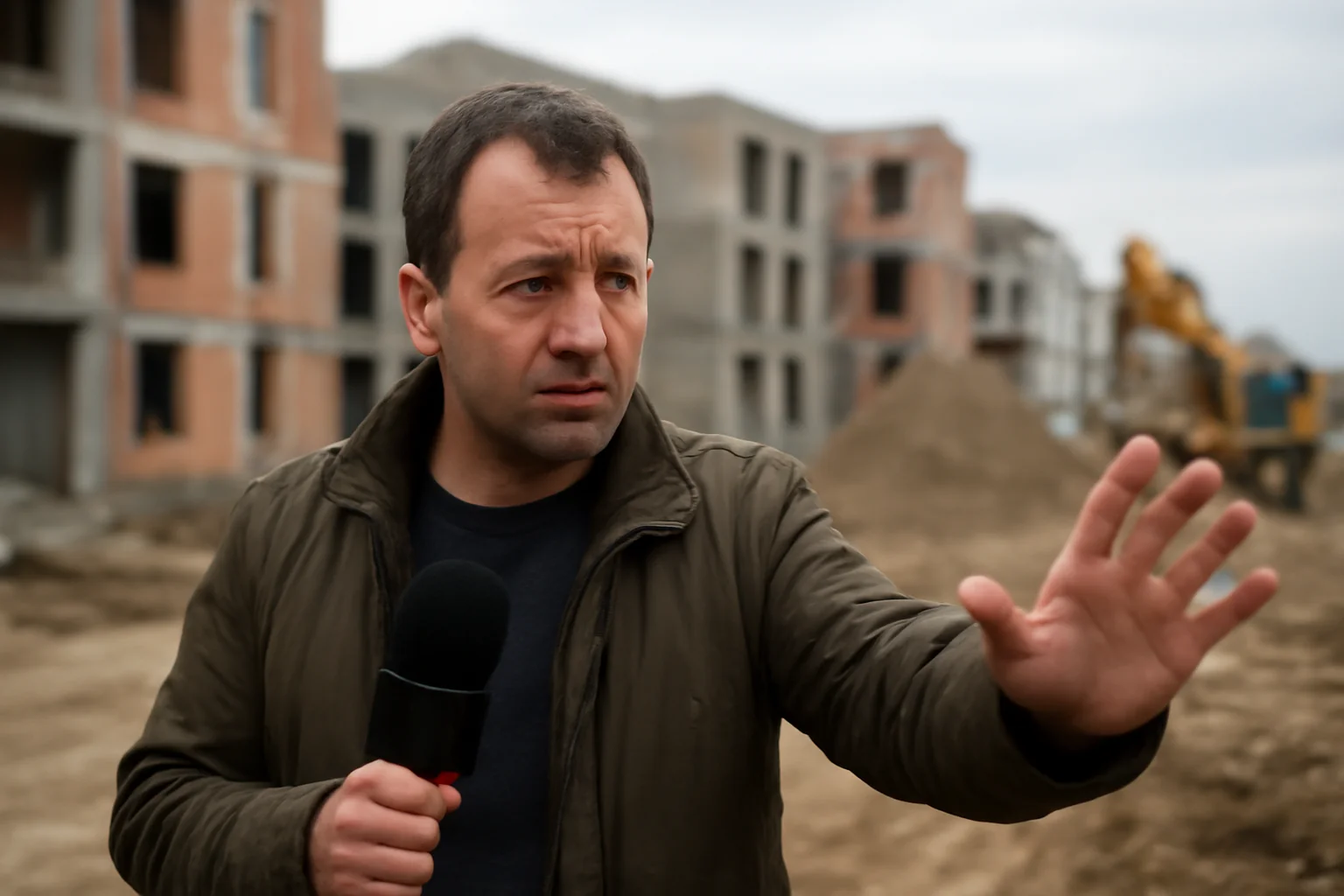 Jurnalist din Târgu Jiu reclamă amenințări și urmărire pe șantierul locuințelor din Cartierul Narciselor