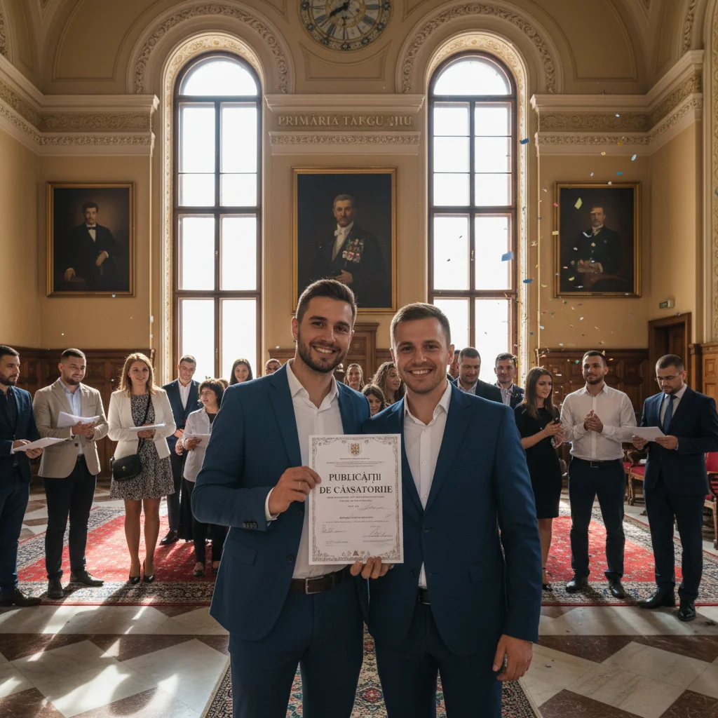Lista actualizată de publicații de căsătorie la Primăria Târgu Jiu pentru final de 2025 și început de 2026
