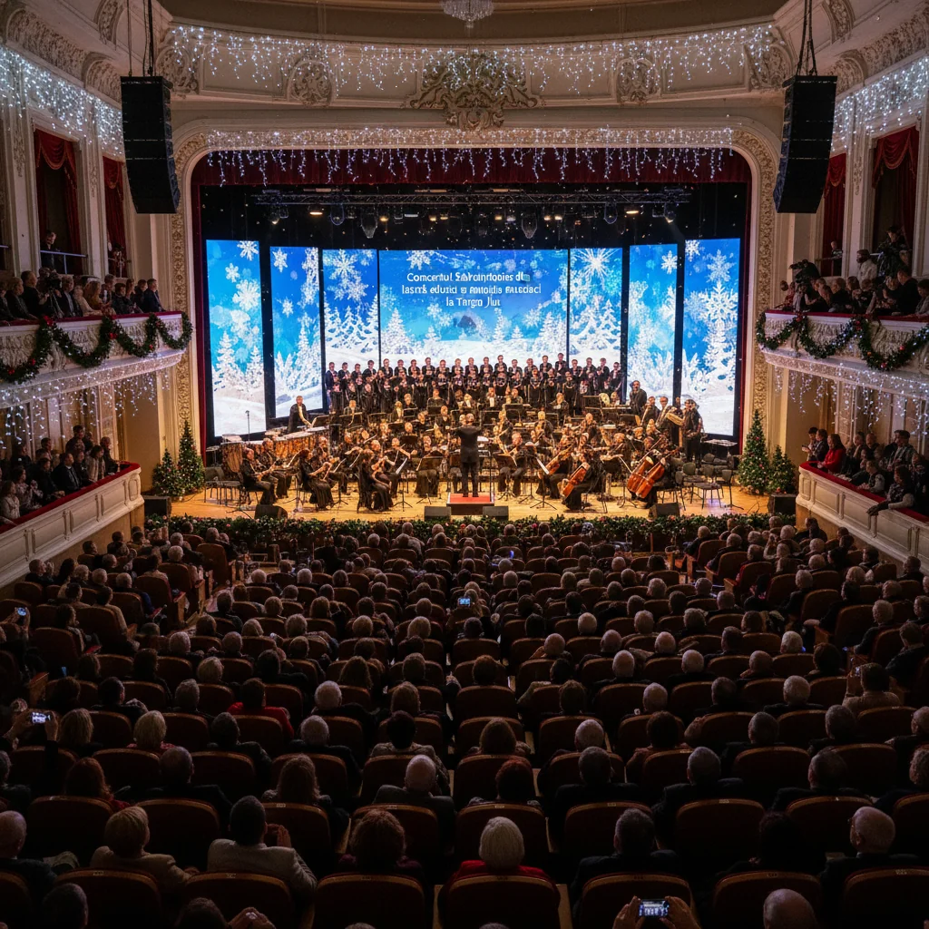 Magia muzicii de sărbători revine la Târgu Jiu cu Concertul Sărbătorilor de Iarnă