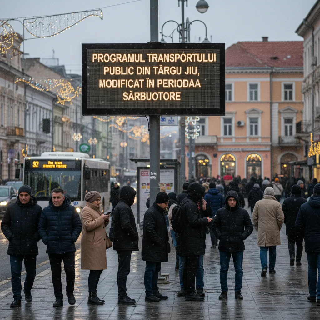 Modificări în programul transportului public din Târgu Jiu pe durata sărbătorilor