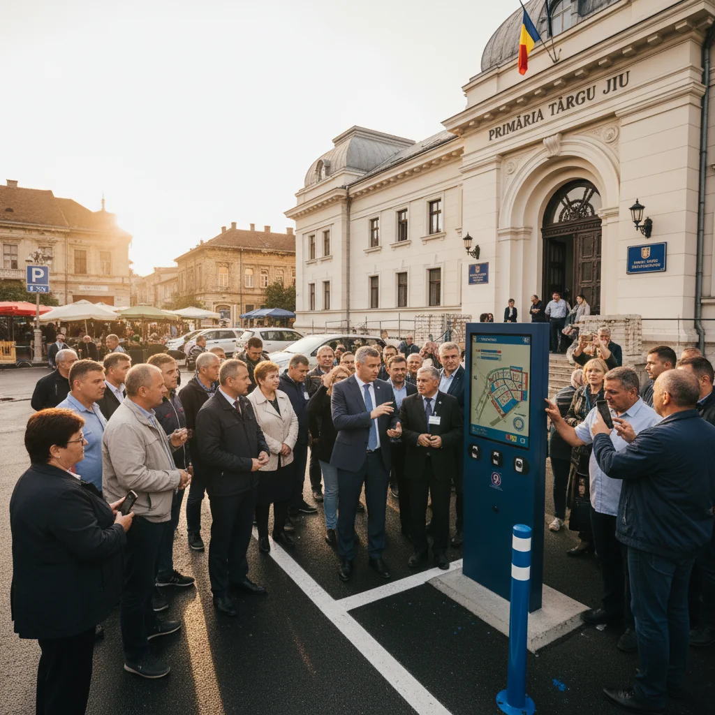 Modificări la regimul parcărilor din Piața Mare, Târgu Jiu: Acces extins în timpul zilei