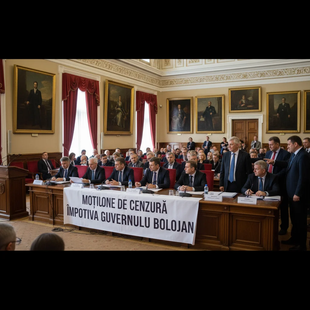 Moțiune de cenzură depusă împotriva Guvernului condus de Bolojan