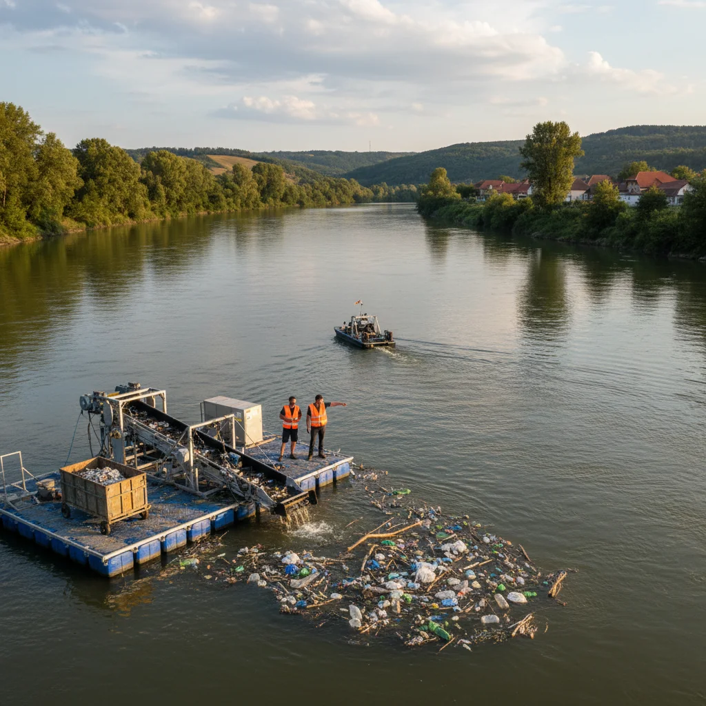 Noi tehnologii locale pentru curățarea râurilor de deșeuri plutitoare
