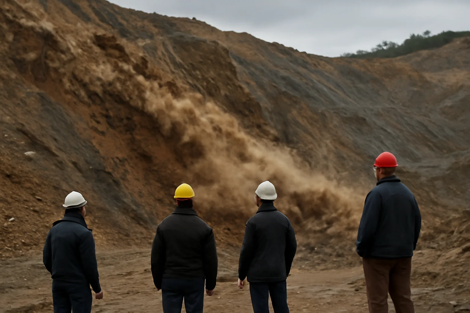 Nouă surpare de teren într-o exploatare minieră a Complexului Energetic Oltenia