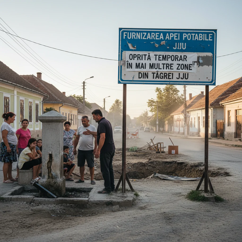 Oprirea temporară a apei potabile în zone din Târgu Jiu