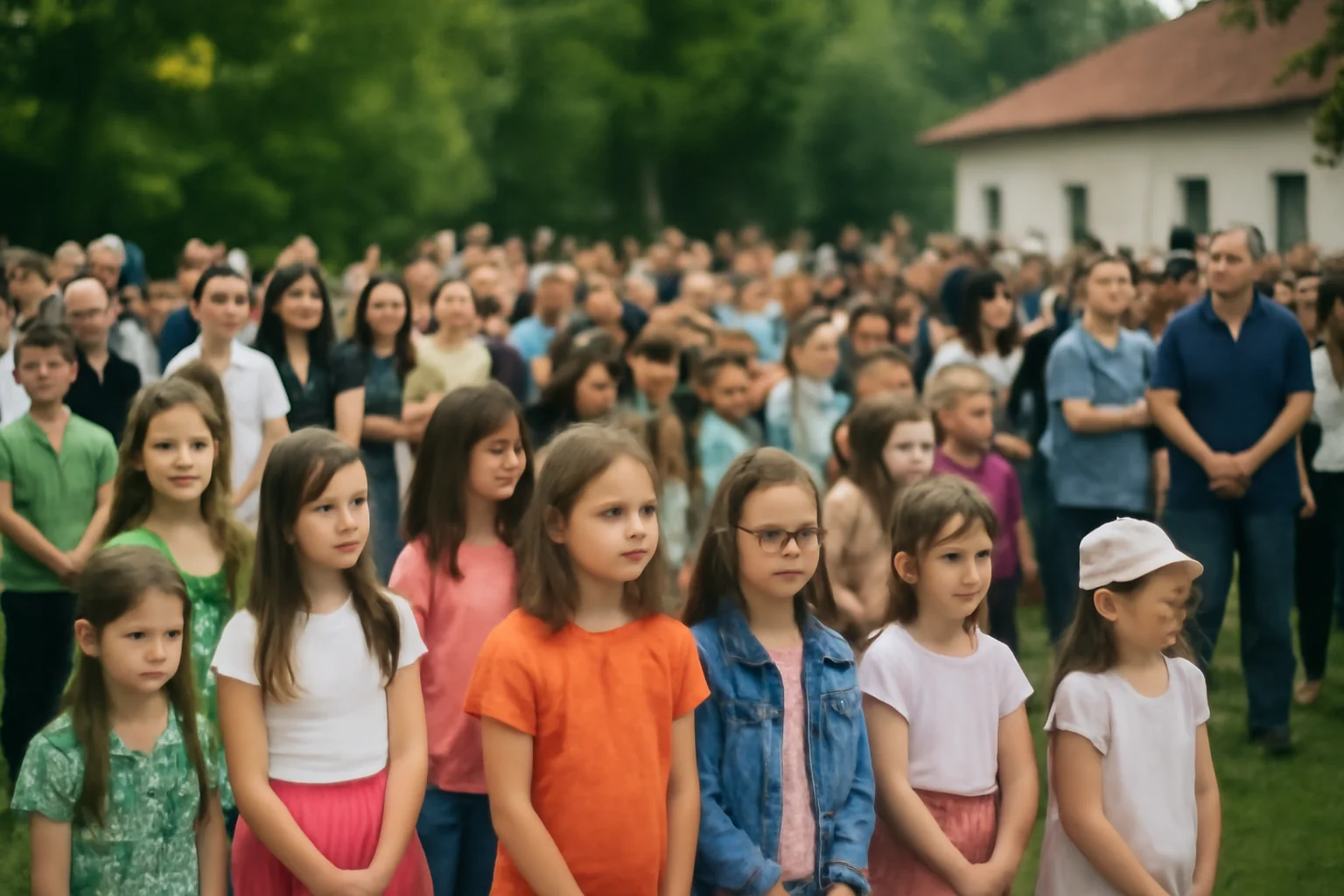 Participare impresionantă a copiilor din zonă