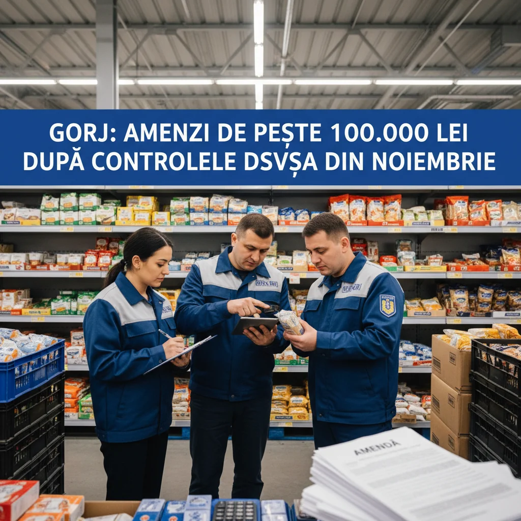 Peste 100.000 lei amenzi aplicate în noiembrie de DSVSA în urma controalelor