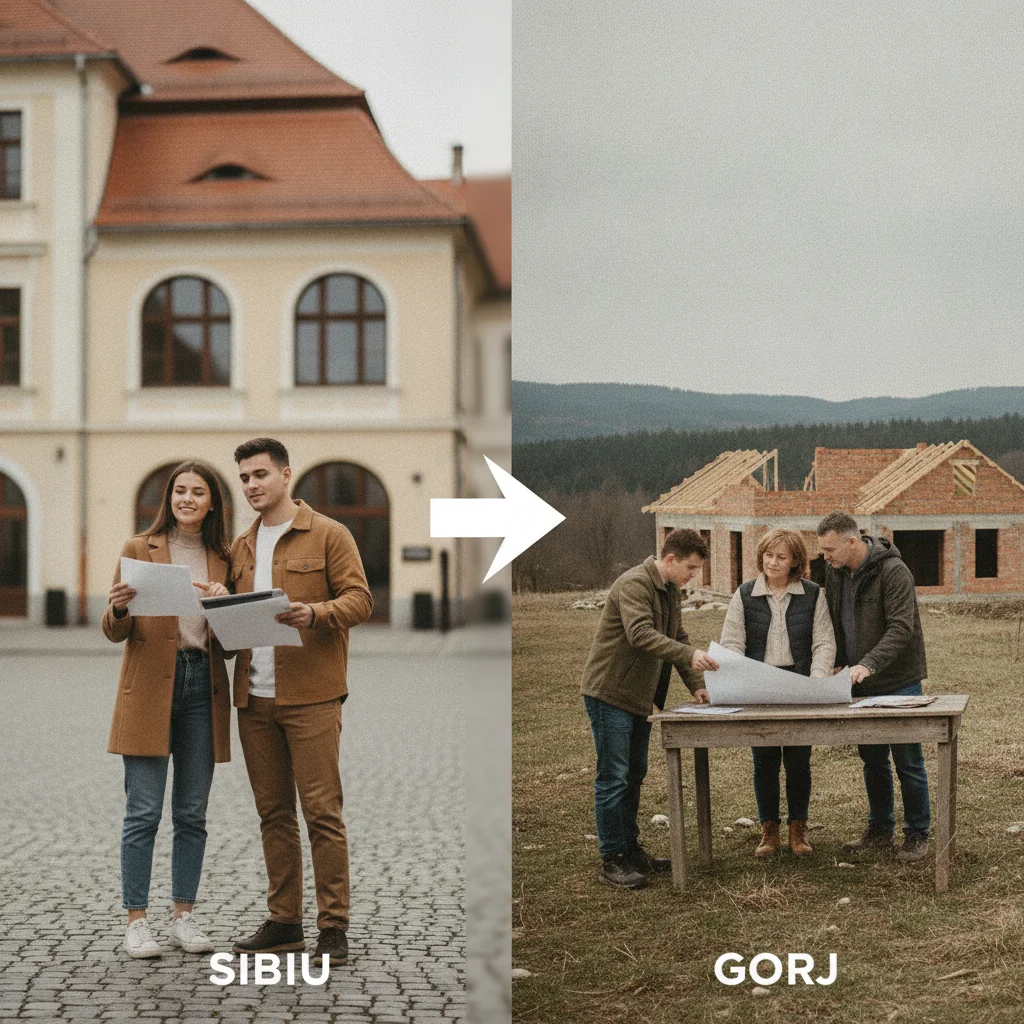 Piața imobiliară din Gorj: stabilitate și priorități locale, spre deosebire de Sibiu