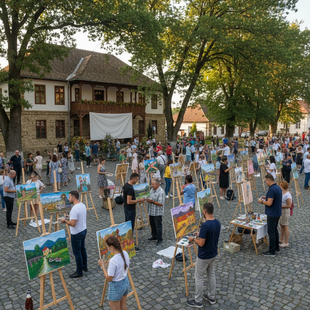 Pictură și concurs captivant la Crușeț în această săptămână