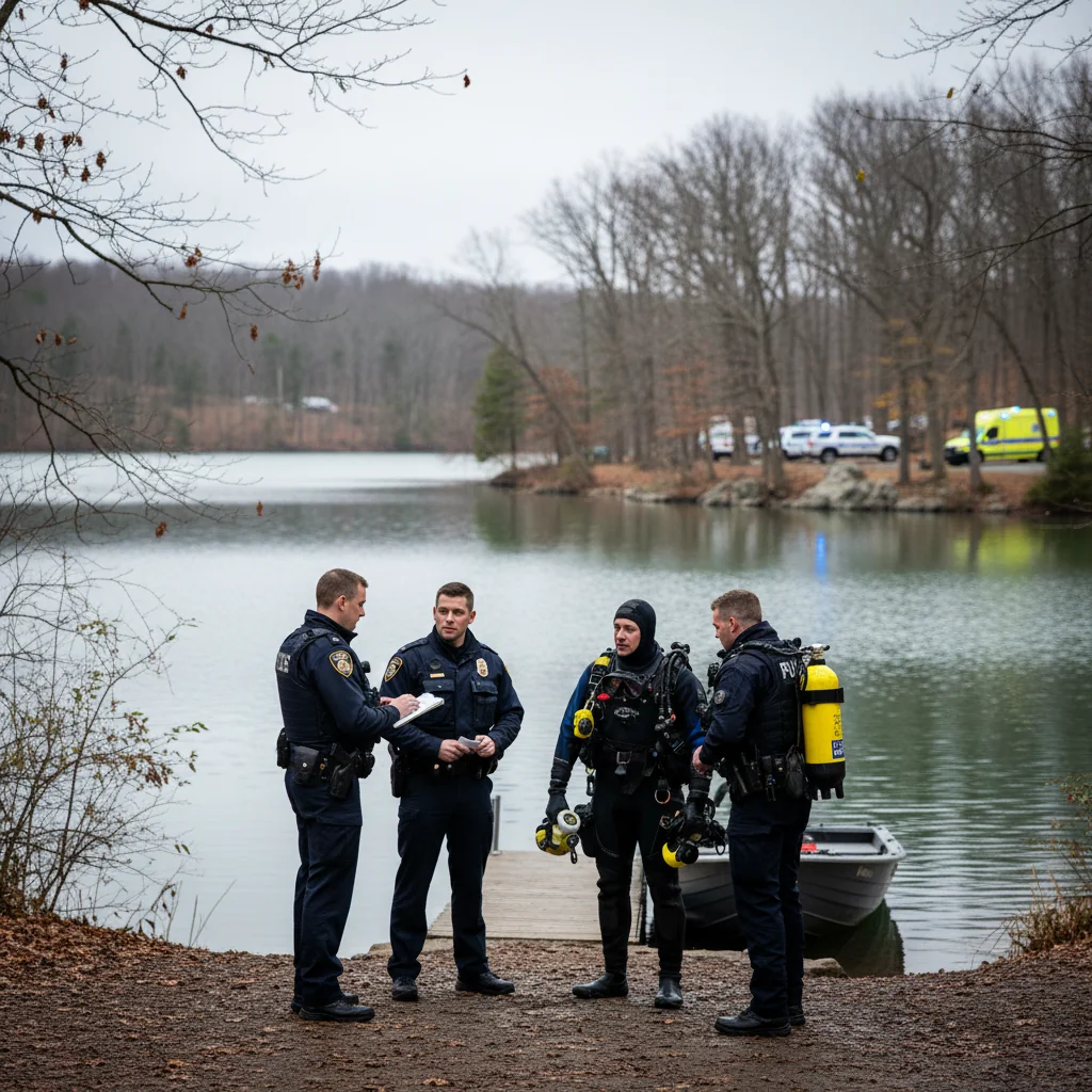 Poliția a anunțat detalii despre găsirea rovinăreanului în lacul din Pinoasa