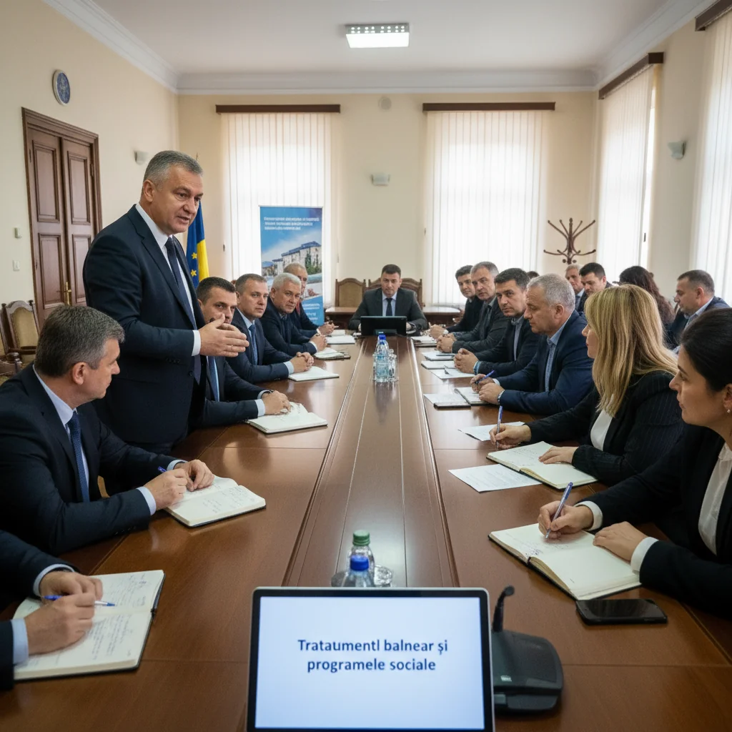 Prefectul județului pune accent pe tratamentul balnear și programele sociale în ultimele ședințe