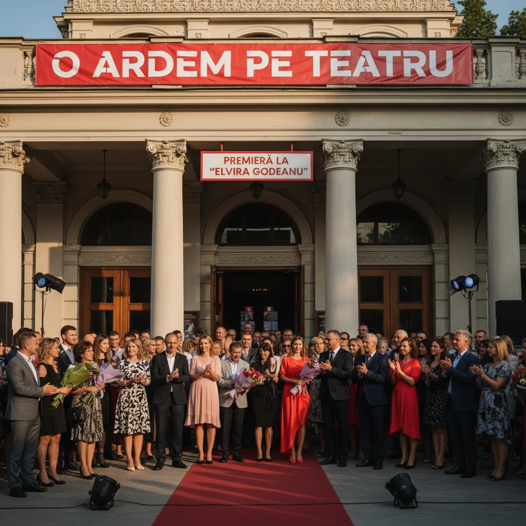 Premiera O ardem pe teatru la Teatrul Elvira Godeanu