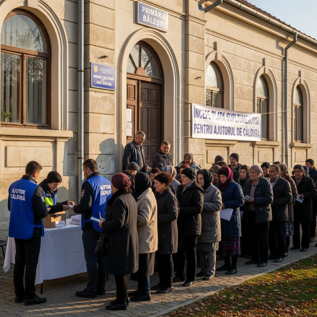 Primăria Bălești demarează plata suplimentului pentru ajutorul de încălzire