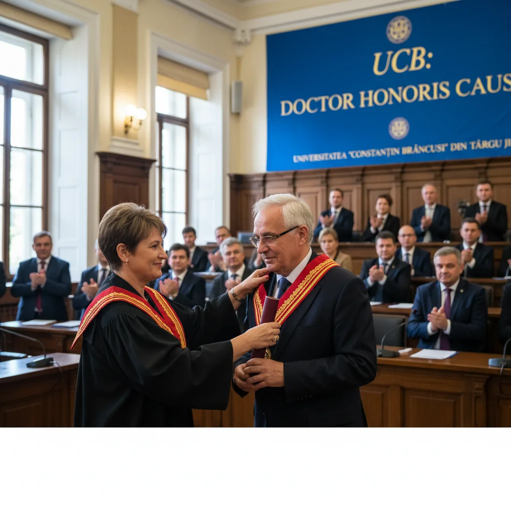 Profesor german distins cu titlul de Doctor Honoris Causa la UCB