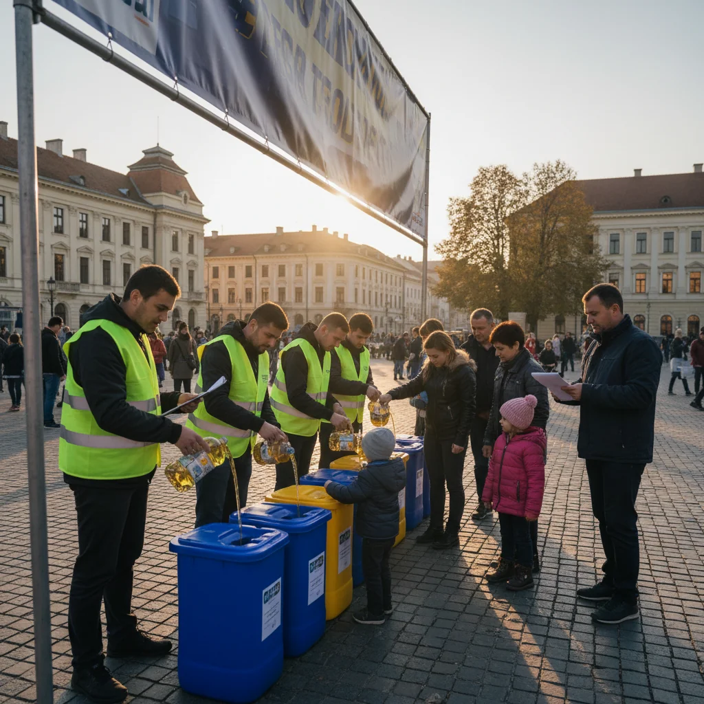 RAR lansează campanie locală pentru colectarea separată a uleiurilor uzate