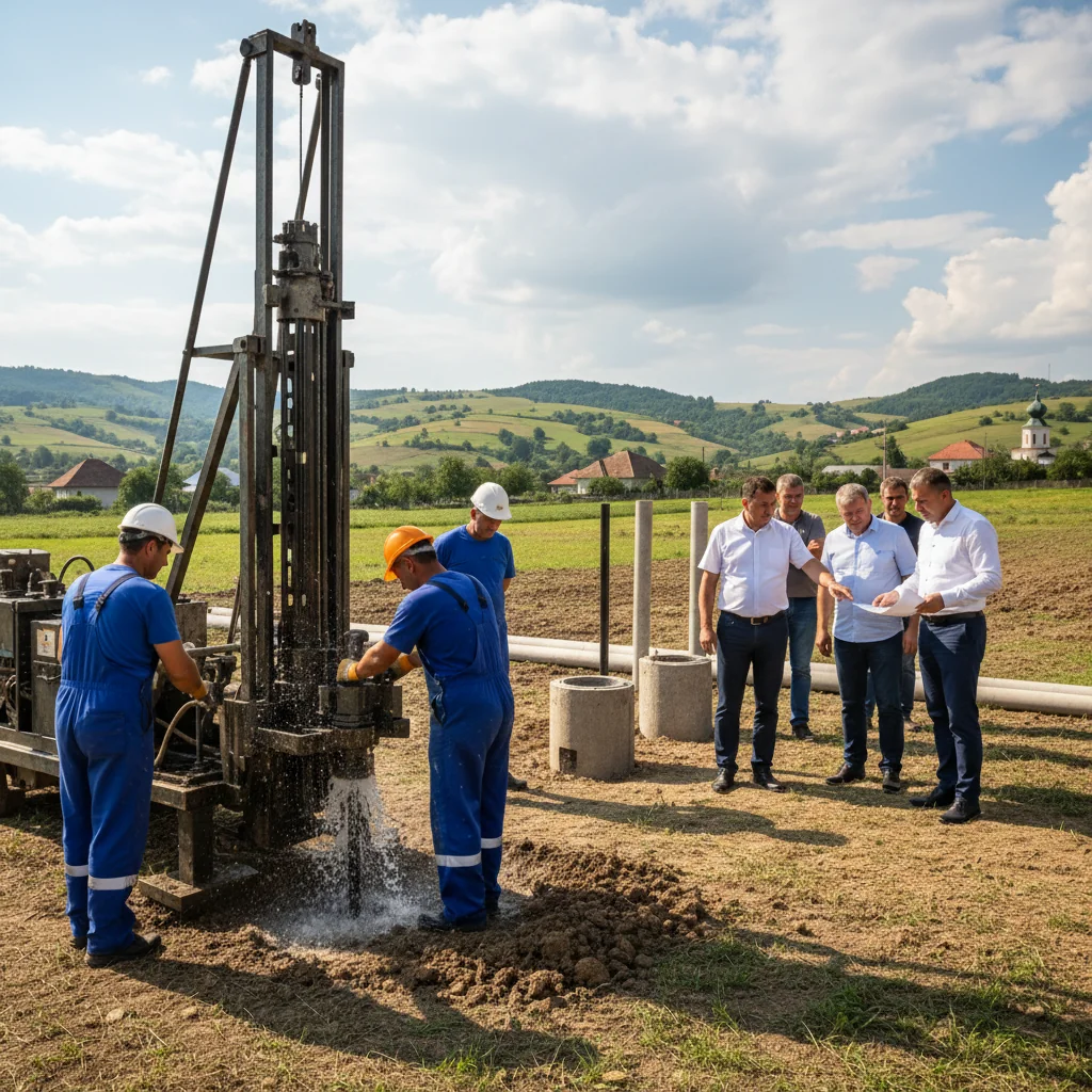 Rezervele de apă din comuna Runcu, Gorj, suplimentate prin noi foraje anunțate la Târgu Jiu