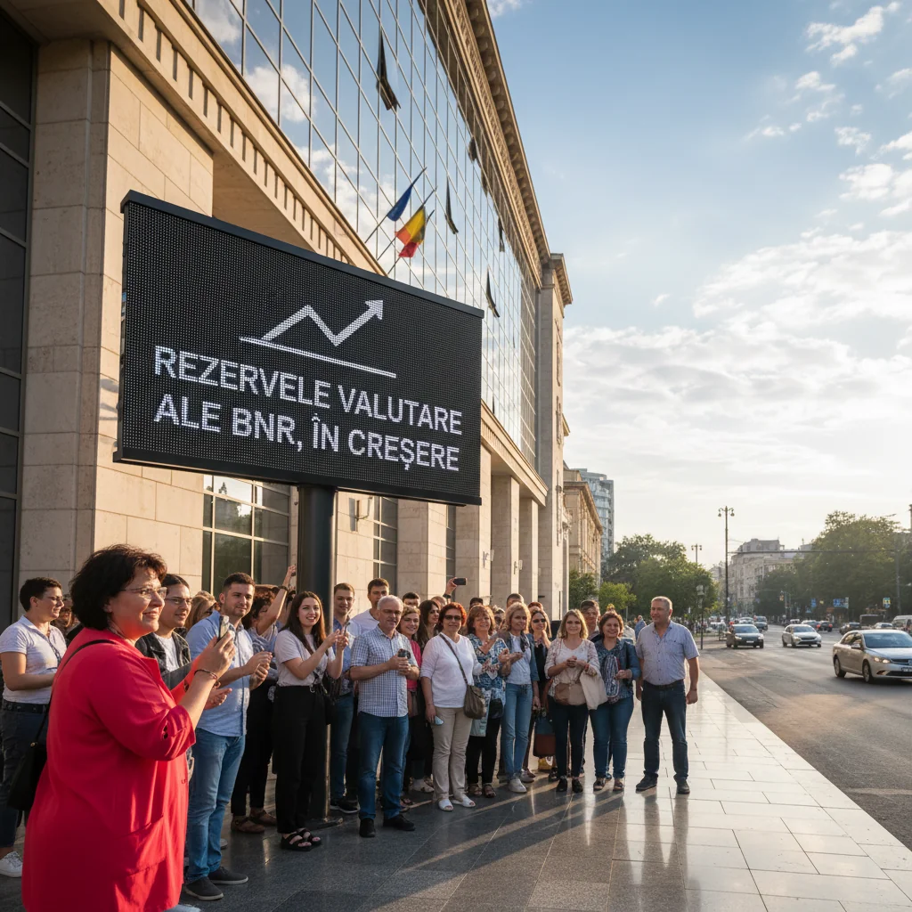 Rezervele valutare ale BNR continuă să crească în România