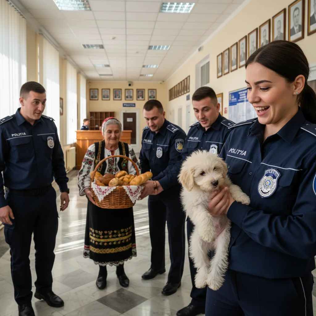 Scenă deosebită surprinsă la sediul IPJ Gorj
