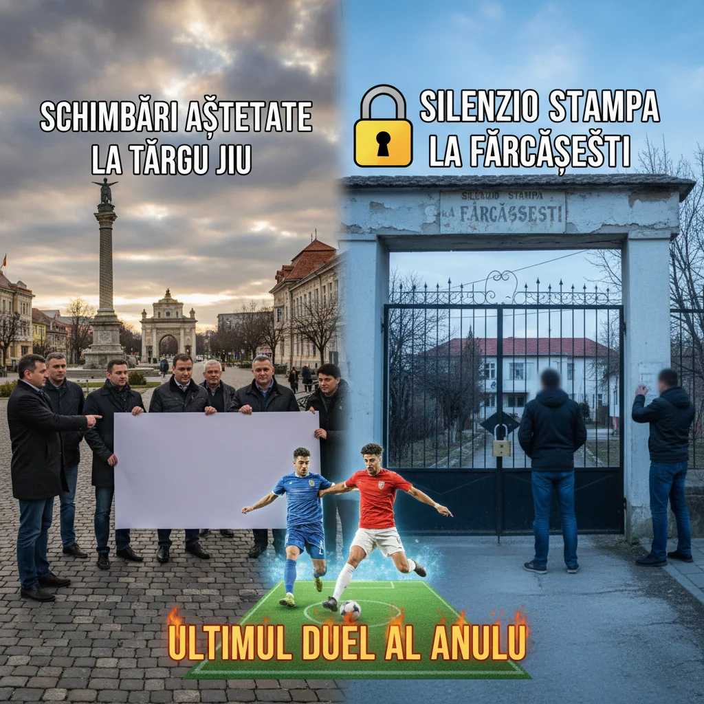 Schimbări importante la Târgu Jiu și “silenzio stampa la Fărcășești după ultimul duel al anului