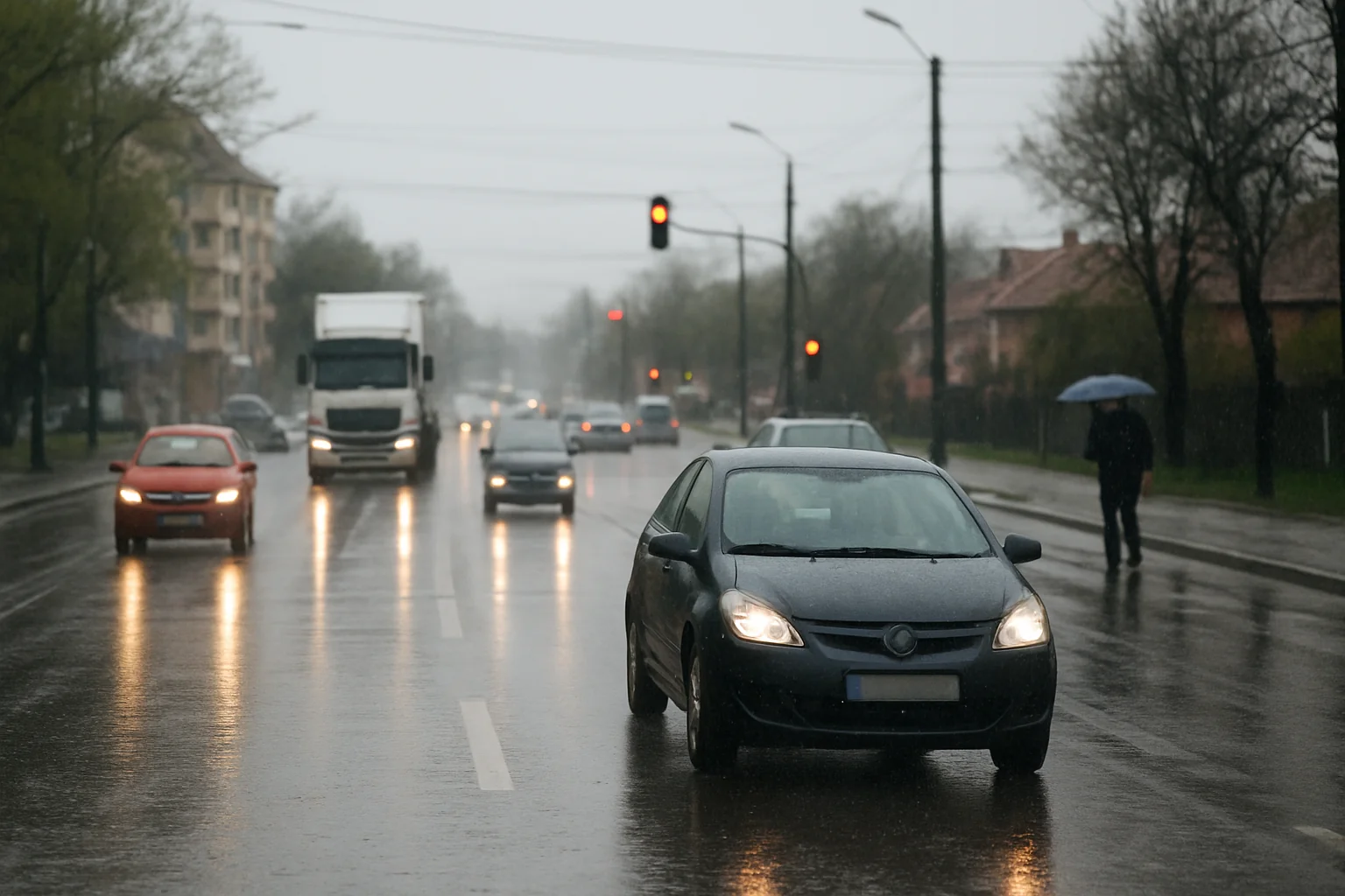 Situația actuală a traficului și condițiilor meteo în Târgu Jiu – 2026-04-23
